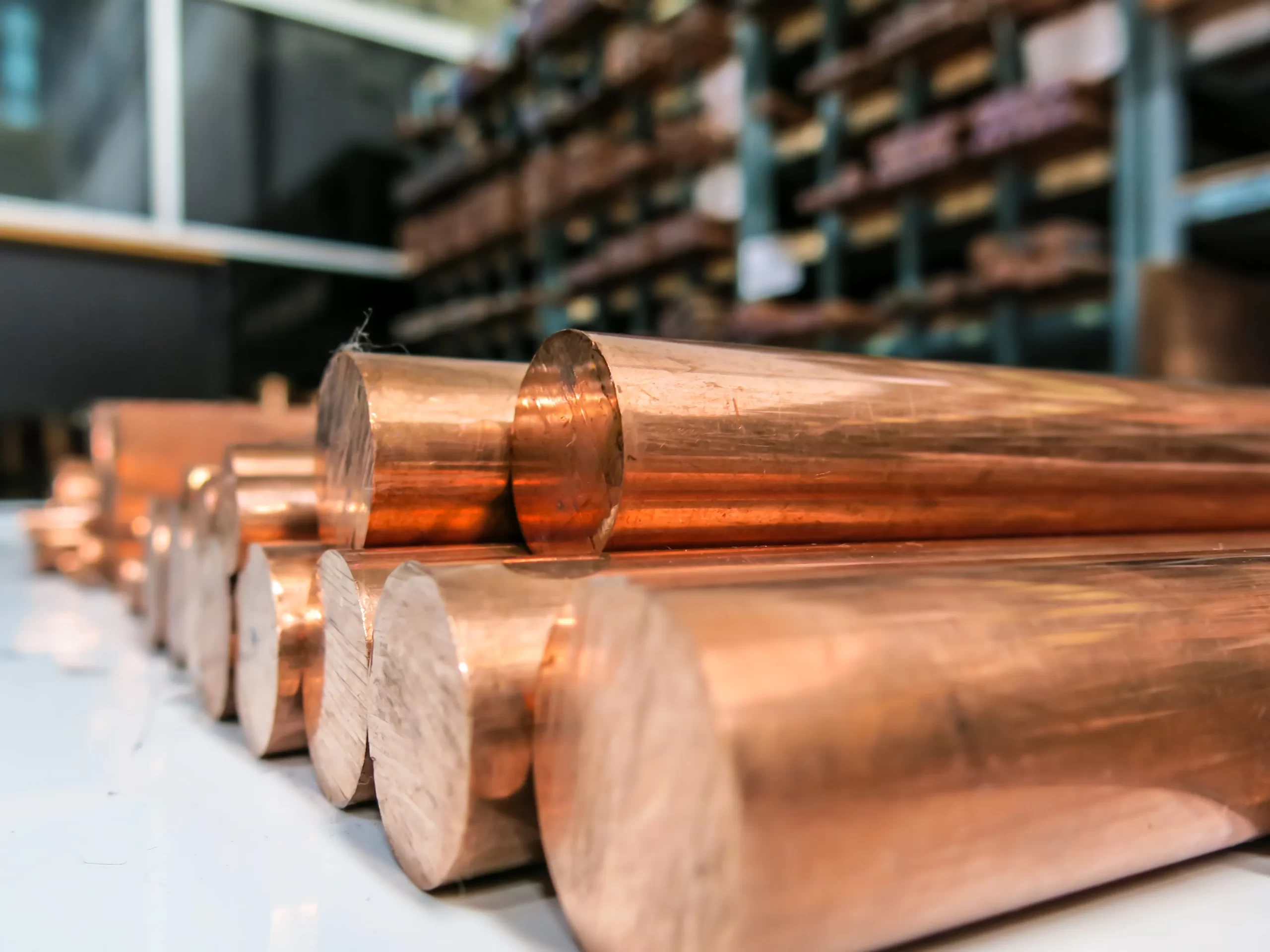 custom copper round bar manufacturer and stockholder in the United Kingdom