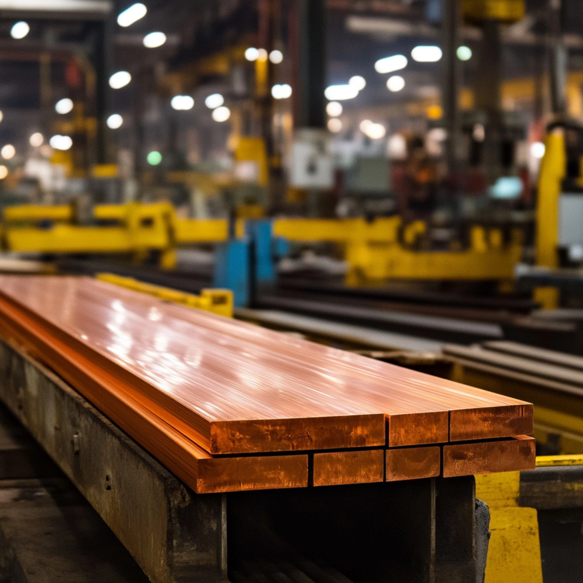 Copper Flat Bars Manufactured