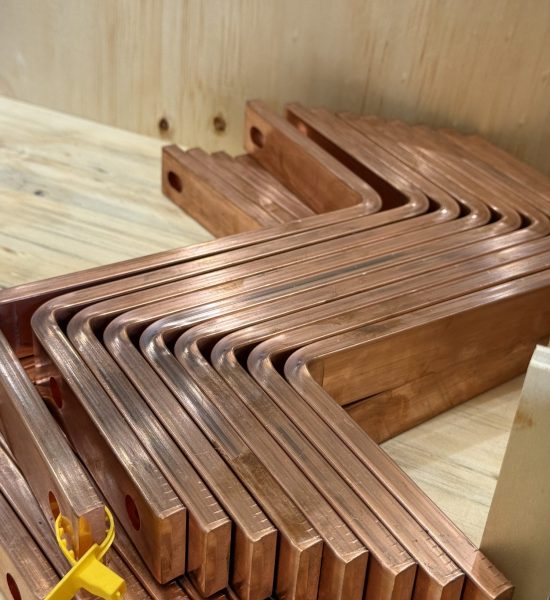 Copper busbars bent to shape at ILF