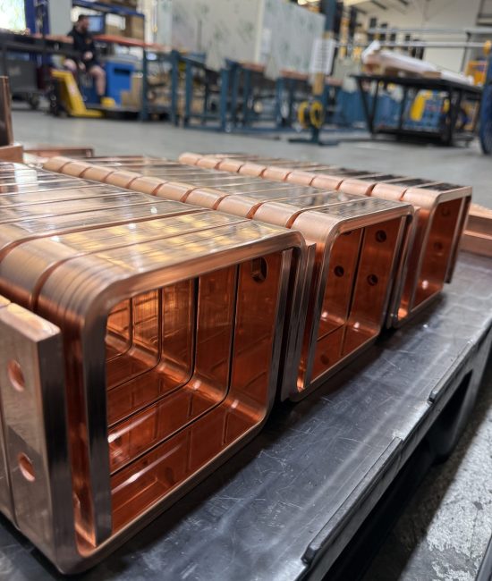Formed copper busbar assemblies