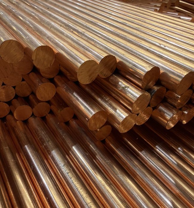 Copper round bar stock at ILF