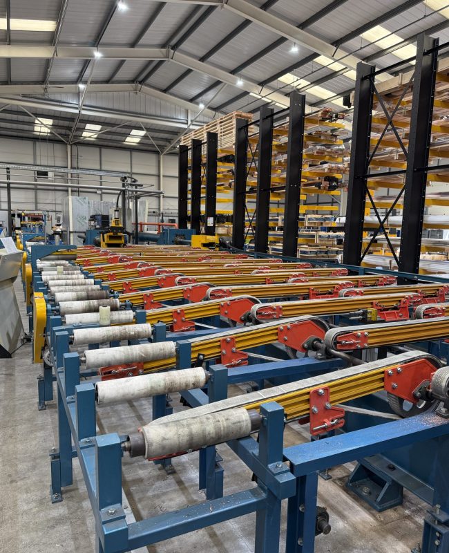 Run-out table on the ILF extrusion line